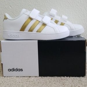 Adidas Basline CMF White/Gold Shoes